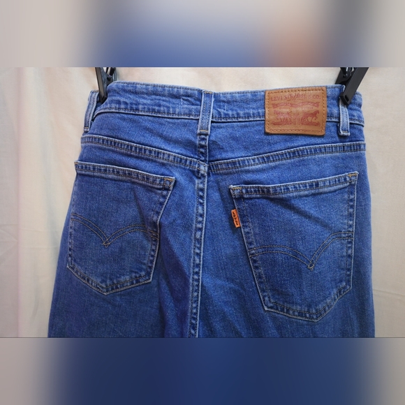 Levi's 721 Vintage High Rise Women's Skinny Jeans Size 28 Orange Tab - Picture 5 of 11